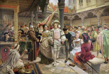 Die Alte Börse in Antwerpen, 1892